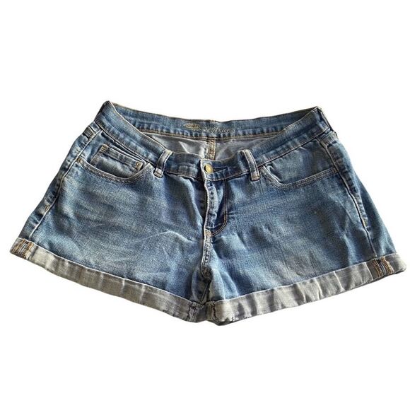 Old Navy Cuffed Boyfriend Jean Shorts, Size 6 - Picture 3 of 7